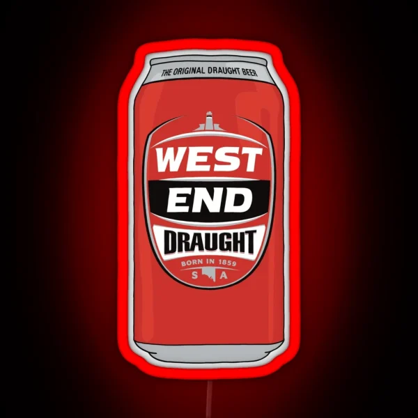 Hand Drawn West End Draught Can RGB Neon Sign