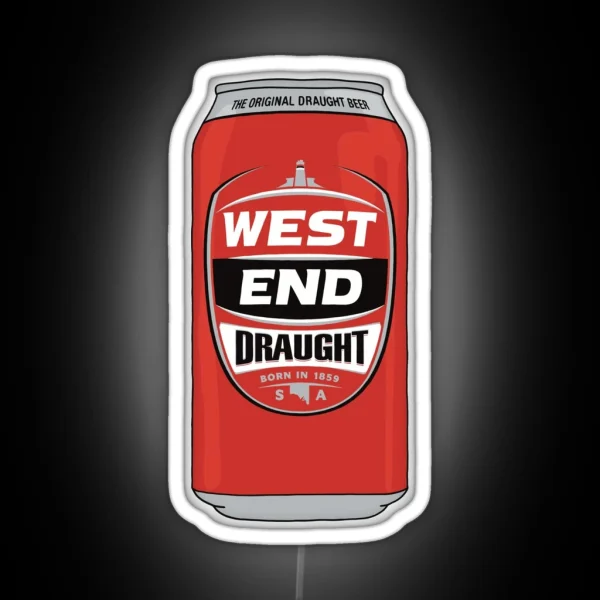 Hand Drawn West End Draught Can RGB Neon Sign