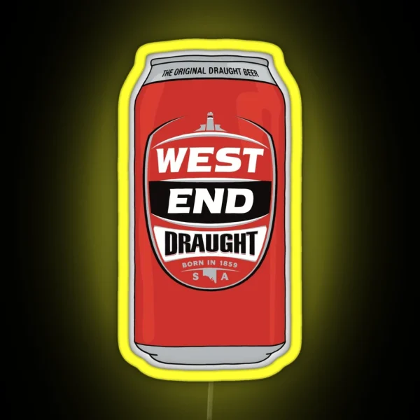 Hand Drawn West End Draught Can RGB Neon Sign