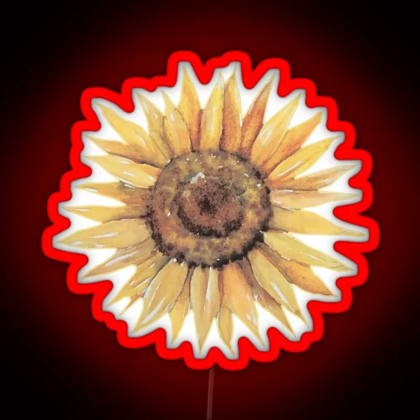 Handpainted Sunflower RGB Neon Sign