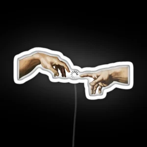 Hands Of God RGB Neon Sign