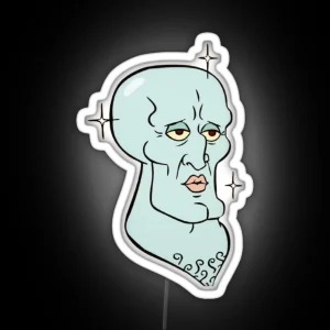 Handsome Squidward RGB Neon Sign