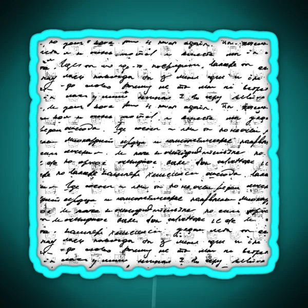 Handwritten Text 1920 S RGB Neon Sign