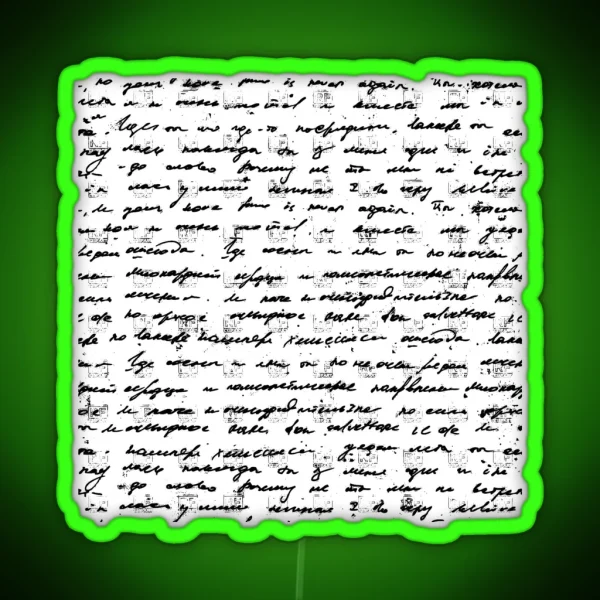 Handwritten Text 1920 S RGB Neon Sign