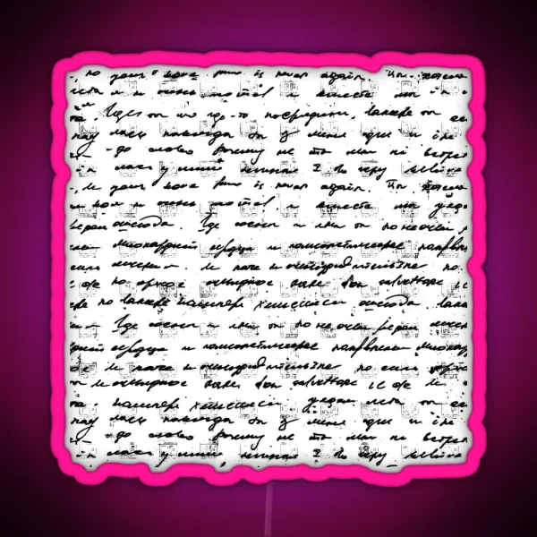 Handwritten Text 1920 S RGB Neon Sign