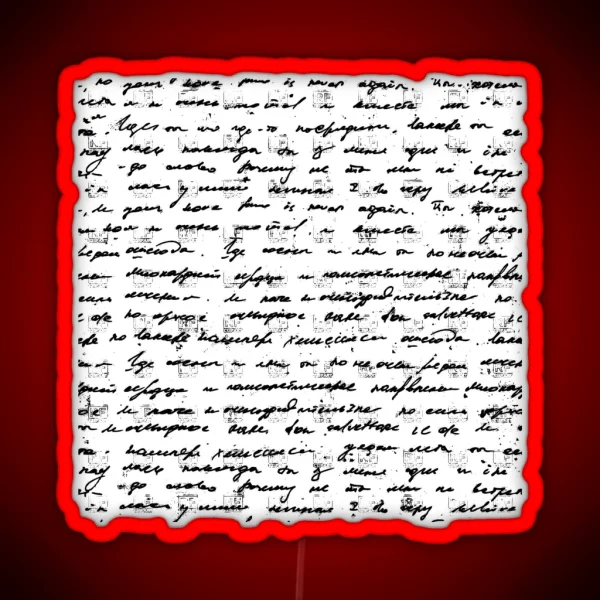 Handwritten Text 1920 S RGB Neon Sign