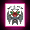 Hope and Recovery Motivational Sign with Bright Colorful Neon Accents
