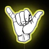 Color-Changing Hand Gesture with Bright LED Neon Sign Lights