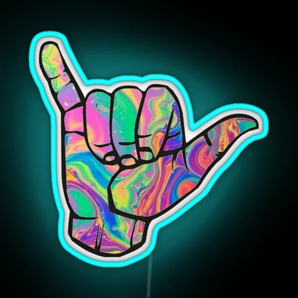 Hang Loose RGB Neon Sign