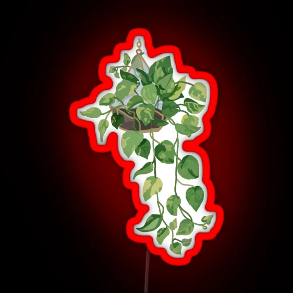 Hanging Plant RGB Neon Sign