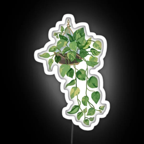 Hanging Plant RGB Neon Sign