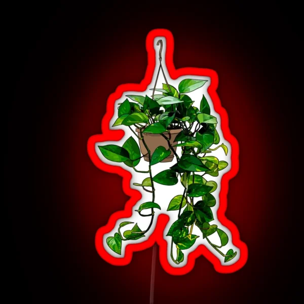 Hanging Pothos Plant RGB Neon Sign