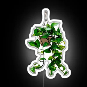 Hanging Pothos Plant RGB Neon Sign