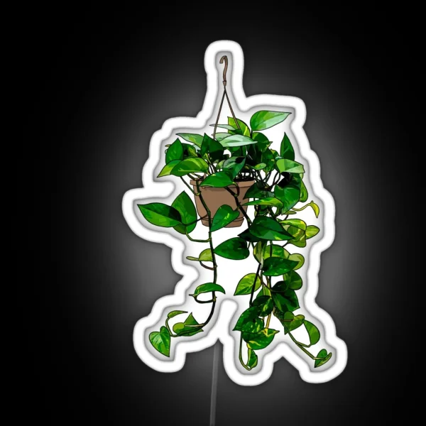 Hanging Pothos Plant RGB Neon Sign