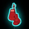 Hangboxing pride in your home with vibrant red glowing neon.