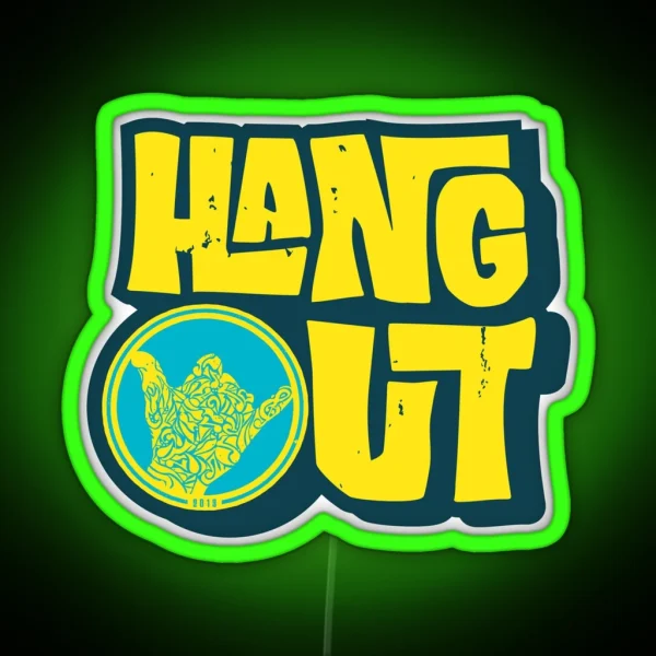 Hangout Music RGB Neon Sign