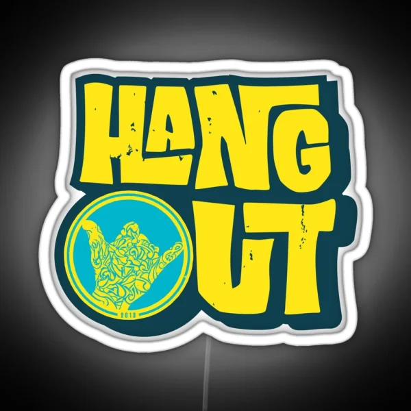 Hangout Music RGB Neon Sign