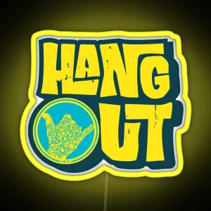 Hangout Music RGB Neon Sign