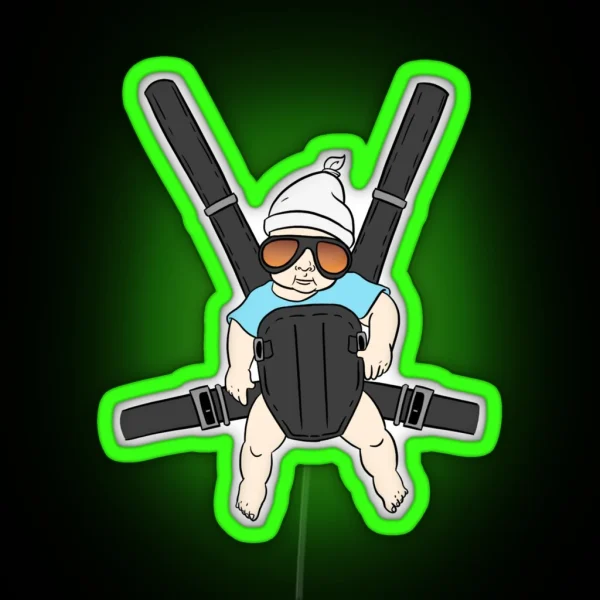 Hangover Baby Led Alan And Bjorn Hangover The Movie RGB Neon Sign