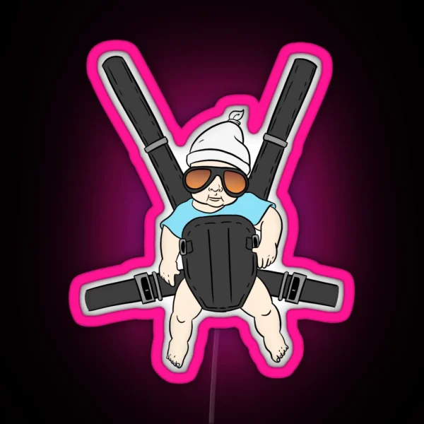 Hangover Baby Led Alan And Bjorn Hangover The Movie RGB Neon Sign