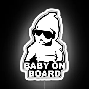 Hangover Baby On Board RGB Neon Sign