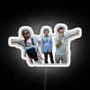 Vibrant RGB LED neon sign for hangover recovery party scene ambiance.