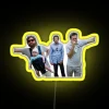 Color-Changing Neon Sign Depicting Hangover-Induced Elevator Scene Relaxation Mood