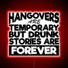 Laughter is louder than pain with our neon hangover quote