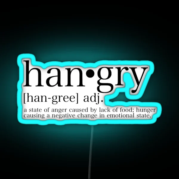 Hangry RGB Neon Sign