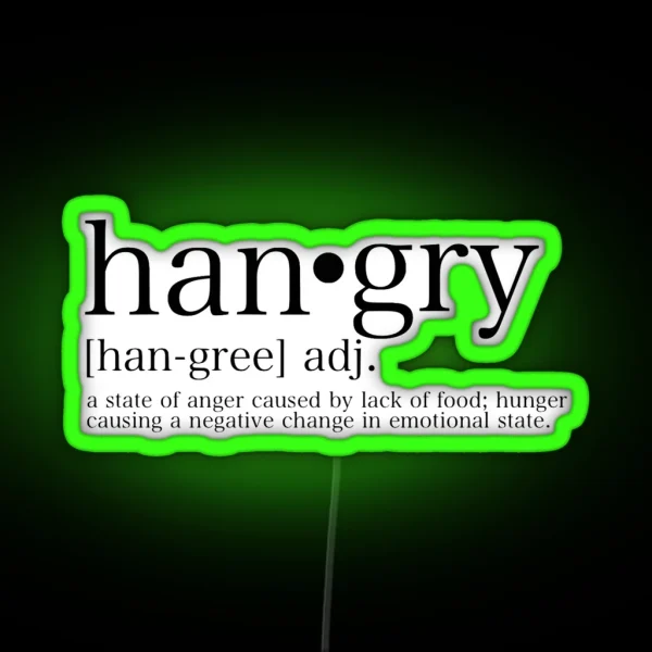 Hangry RGB Neon Sign