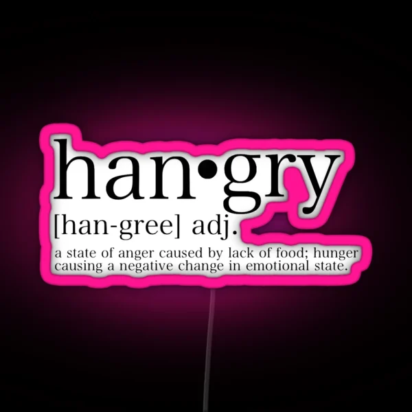 Hangry RGB Neon Sign