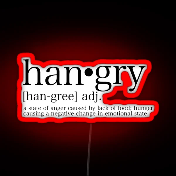 Hangry RGB Neon Sign