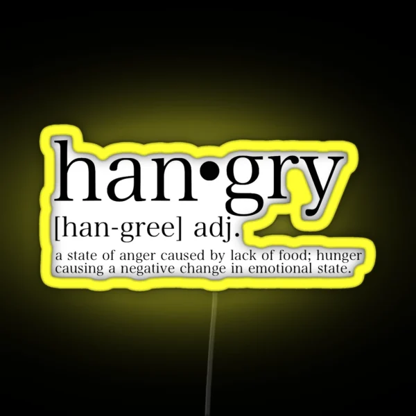 Hangry RGB Neon Sign