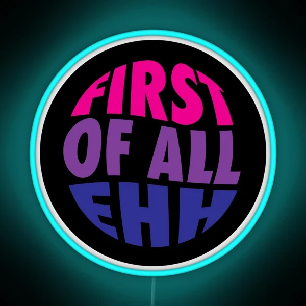 Hank Green Bisexual Pride Flag First Of All RGB Neon Sign