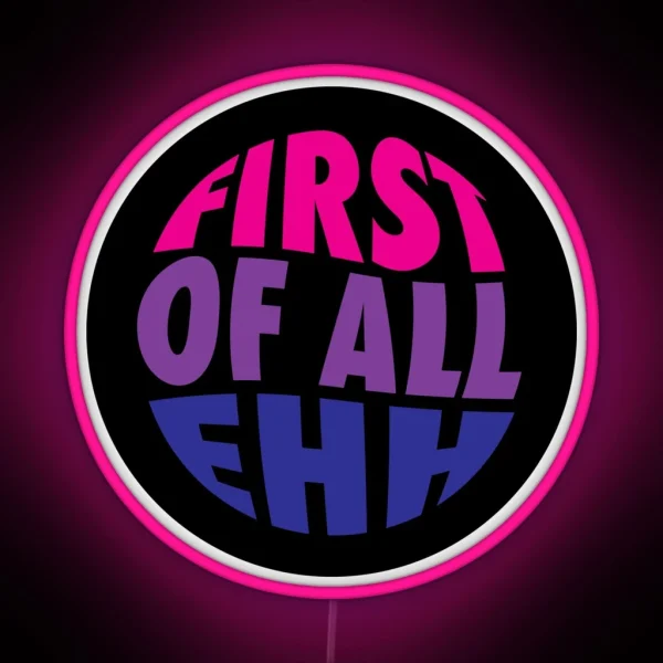 Hank Green Bisexual Pride Flag First Of All RGB Neon Sign