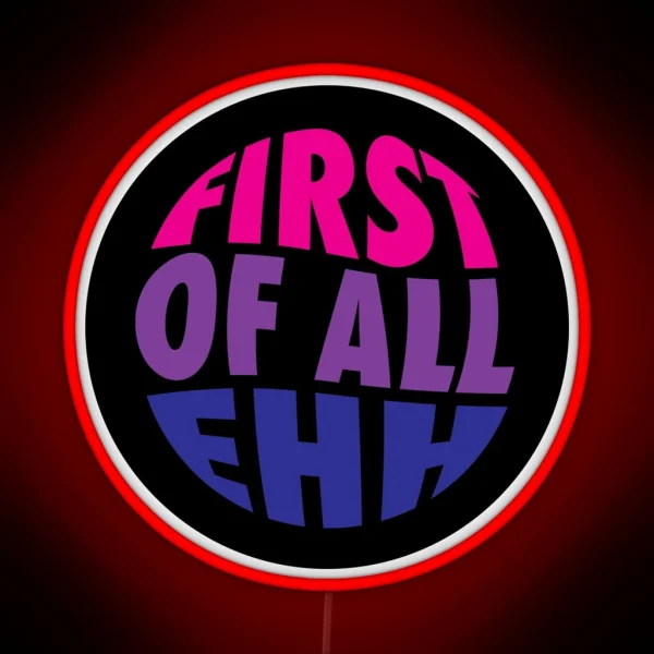 Hank Green Bisexual Pride Flag First Of All RGB Neon Sign