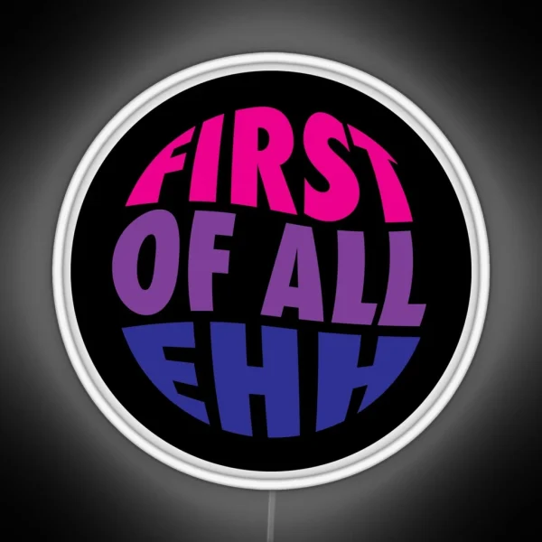 Hank Green Bisexual Pride Flag First Of All RGB Neon Sign