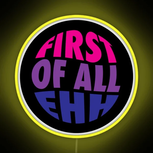 Hank Green Bisexual Pride Flag First Of All RGB Neon Sign