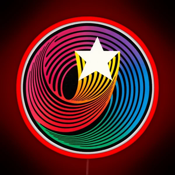 Hanna Barbera 70s Swirl RGB Neon Sign