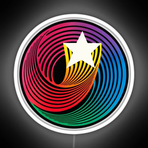 Hanna Barbera 70s Swirl RGB Neon Sign