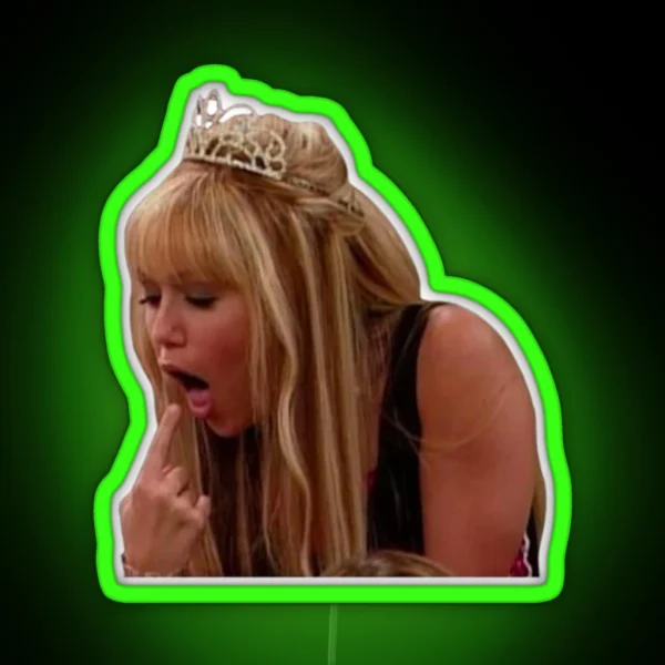 Hanna Montana Relatable Aesthetic RGB Neon Sign