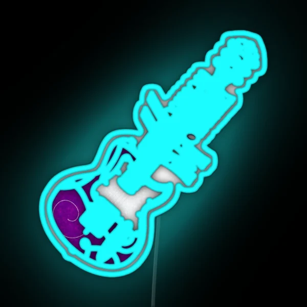 Hannah Montana Guitar RGB Neon Sign