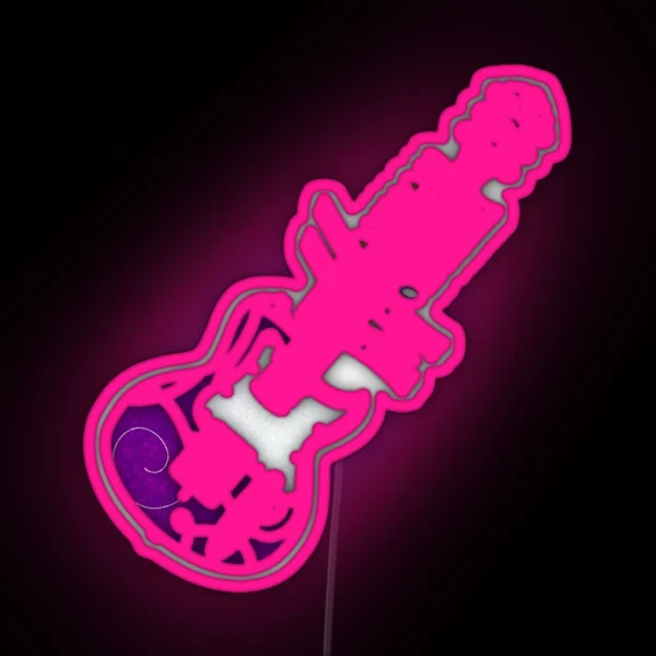Hannah Montana Guitar RGB Neon Sign