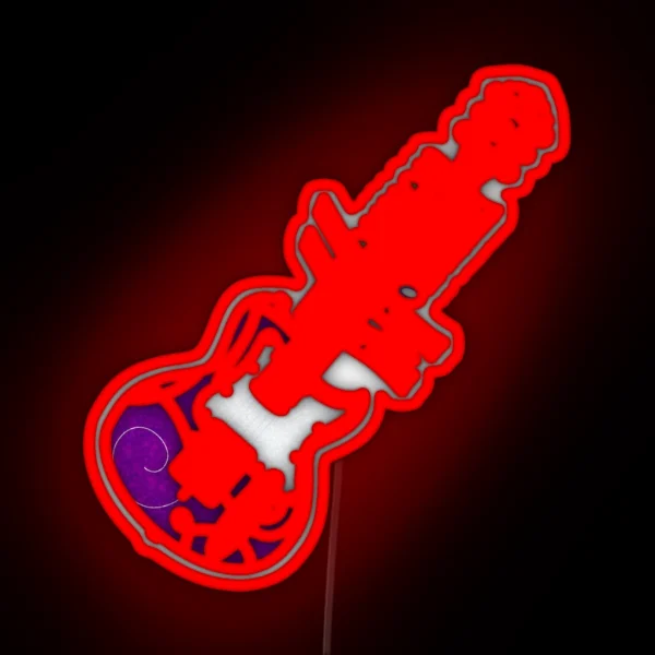 Hannah Montana Guitar RGB Neon Sign