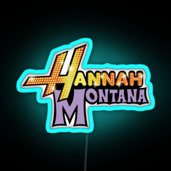 Hannah Montana Logo RGB Neon Sign
