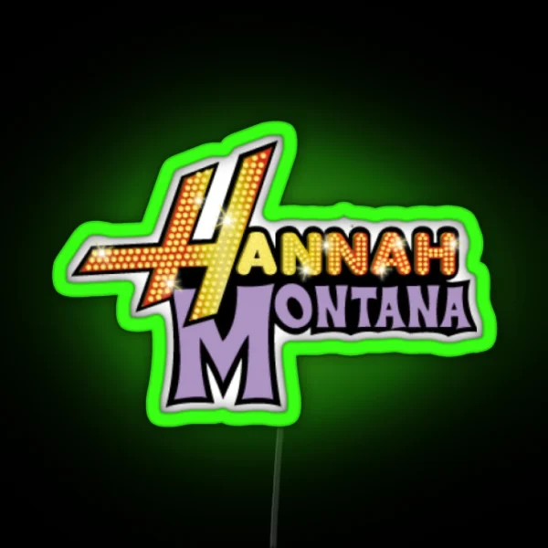 Hannah Montana Logo RGB Neon Sign