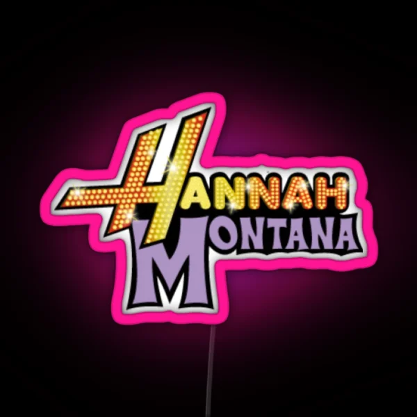 Hannah Montana Logo RGB Neon Sign