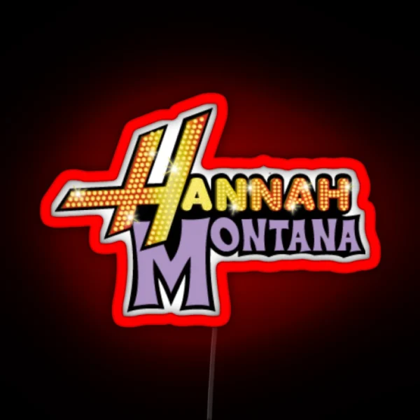 Hannah Montana Logo RGB Neon Sign