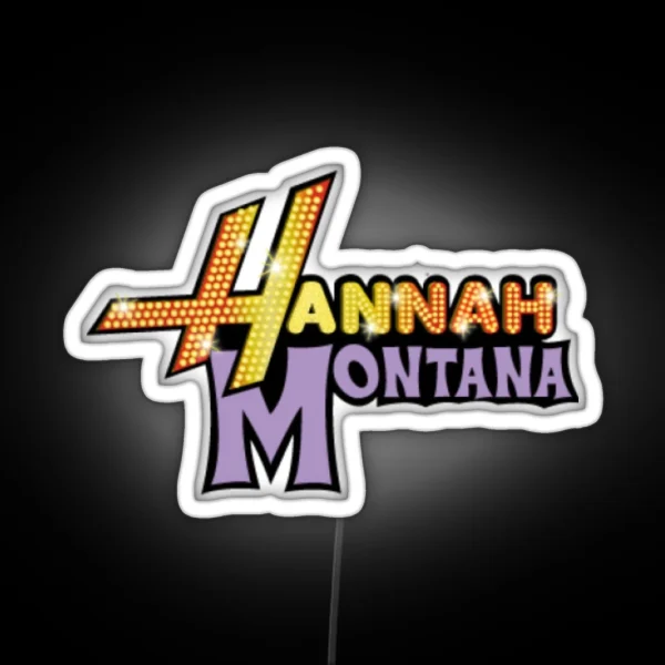 Hannah Montana Logo RGB Neon Sign