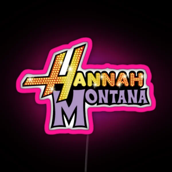 Hannah Montana RGB Neon Sign